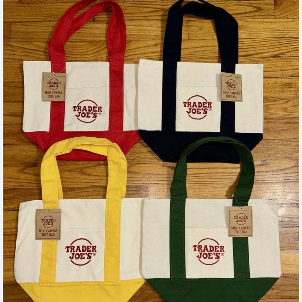 Set of 4 Limited Edition! Trader Joe’s Colorful C… - image 8